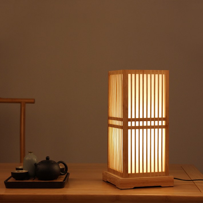 동양풍 대나무 침실 무드등 수면등 취침등 인테리어 조명 침대스텐드조명