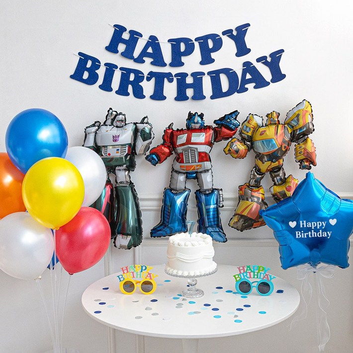 파티몬 로봇 풍선 생일 파티 용품 9종 소품 장식 촬영 데코, 1개, 로봇 풍선 생일파티 9종 블루 파티몬 로봇 풍선 생일 파티 용품 9종 소품 장식 촬영 데코, 1개, 로봇 풍선 생일파티 9종 블루