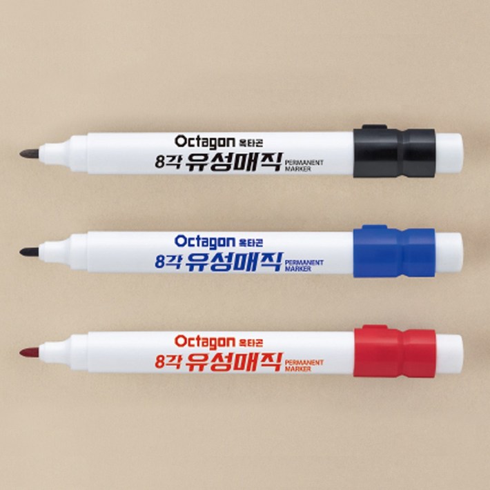 라인플러스 옥타곤 8각 유성매직