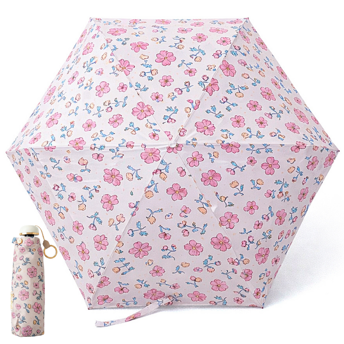 초경량 5단 UV차단 암막 양산우산 썸머 플라워