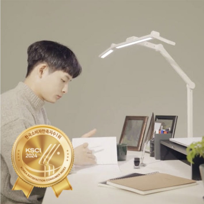 룩스베러 STDL01 스탠드 삼성 시력보호 와이드 책상스탠드