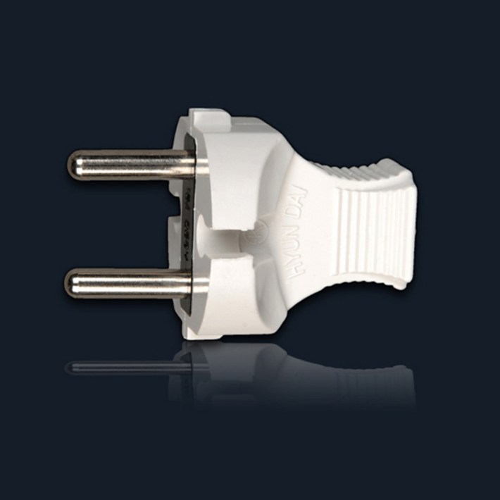 현대일렉트릭 둥근 플러그 일자형 220V 콘센트