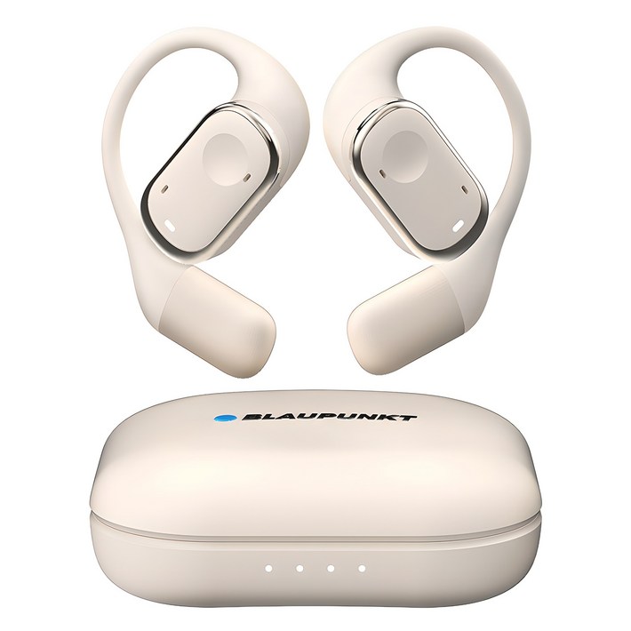 블라우풍트 AAC ENC 노이즈 캔슬링 오픈 귀걸이형 HIFI 5.4 블루투스 이어폰, BLPOE383I, 아이보리