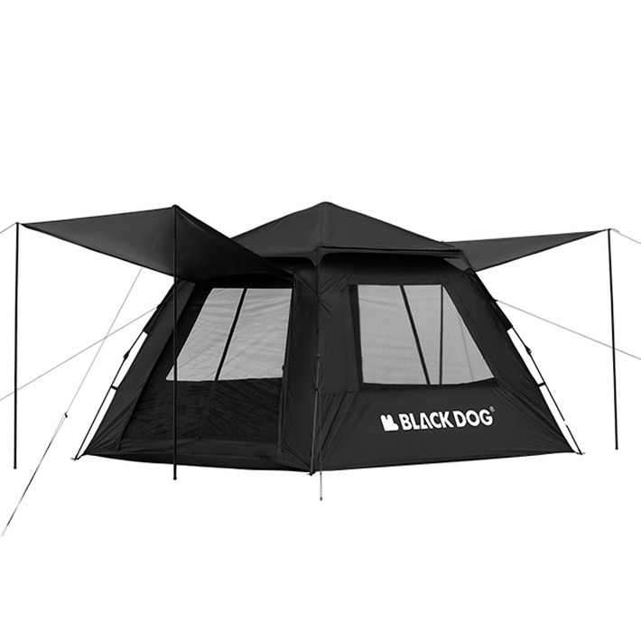 BLACKDOG 원터치 레저 2.4m 2도어 2윈도우 텐트  소형텐트 34인용 240x240x160 CBD2450WS030