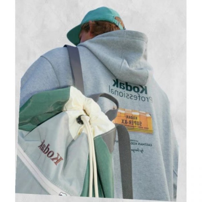 백화점출고 코닥 공식메일러 그래픽 후드티셔츠 우먼 MELANGE GREY