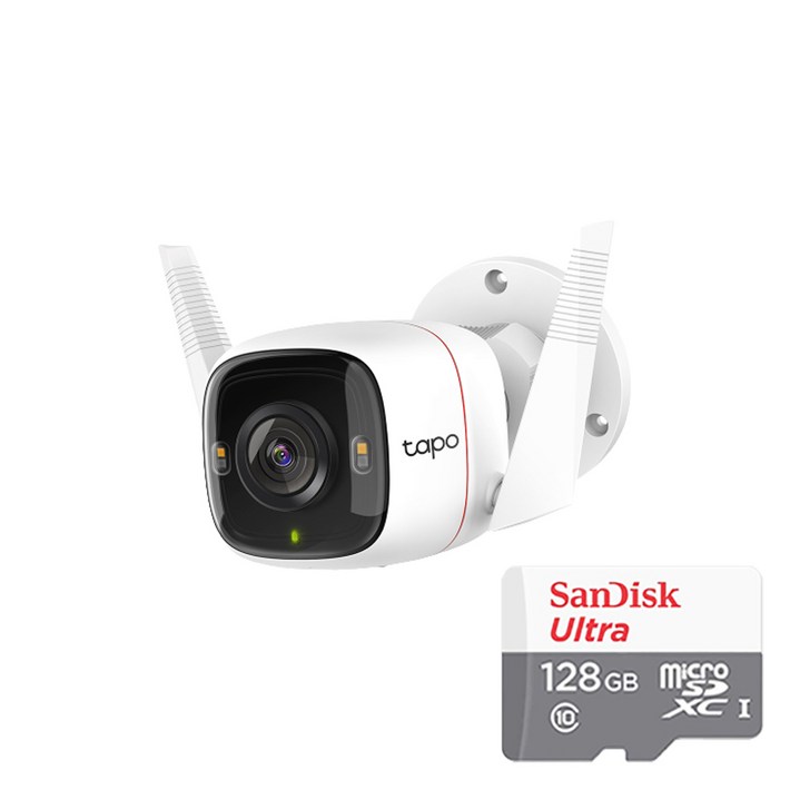 티피링크 Tapo C320WS128GB SD카드 실외용 풀칼라 CCTV 카메라 세트