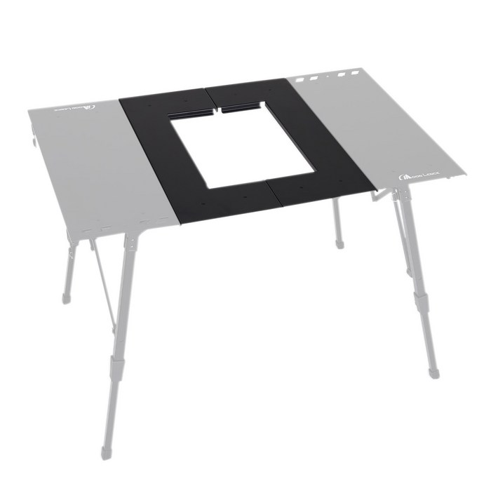 MOON LENCE 조립식 igt 캠핑 테이블 무단조절고도 캠핑 테이블캠프파이어 테이블 igt 시리즈 캠프 듀랄루민 4인용, 블랙