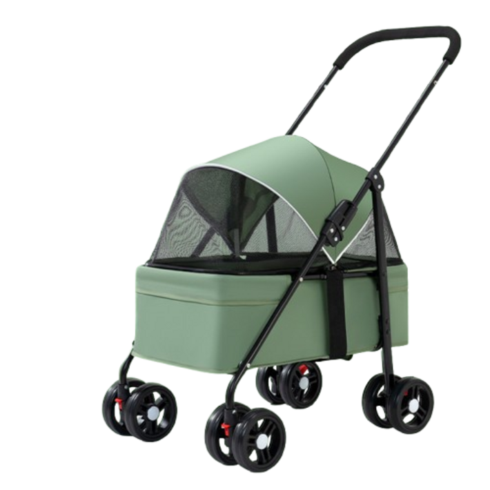 FONOW 강아지유모차 펫카트 고양이 푸들카트 강아지 외출하기 가벼운 접이식 아웃도어 소형 펫카