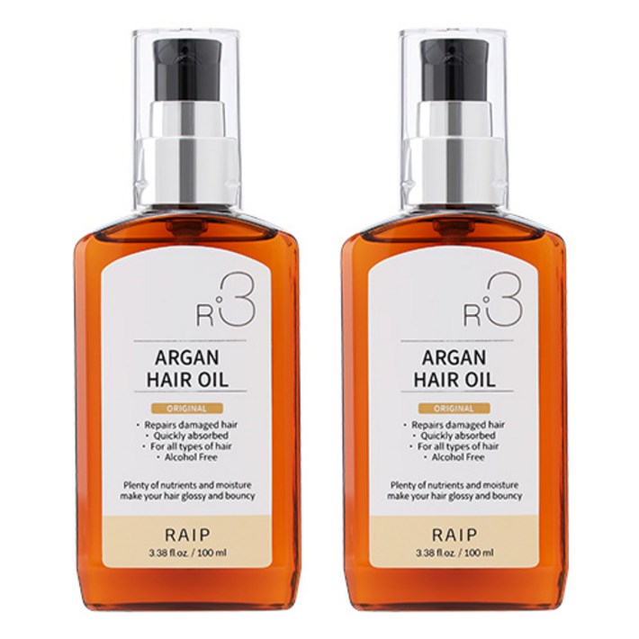 라입 R3 아르간오일 헤어에센스 오리지널 100ml 2개, 100ml, 2개