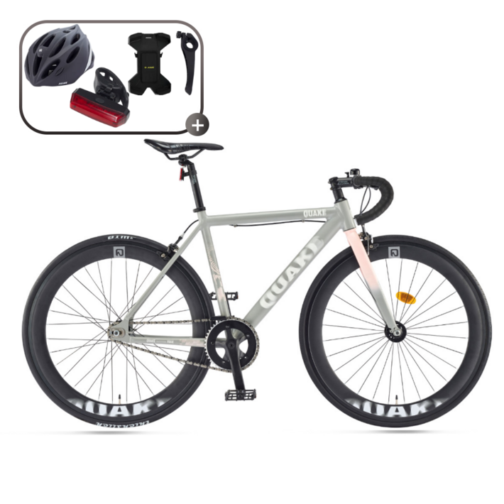 2026 삼천리 700C 퀘이크 하이브리드 픽시 자전거 알루미늄 프레임, 1개, 165cm, 그레이무광380
