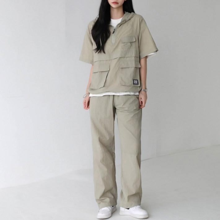 피핀 남녀공용 후디 아노락 긴바지 셋업 CSOs0141