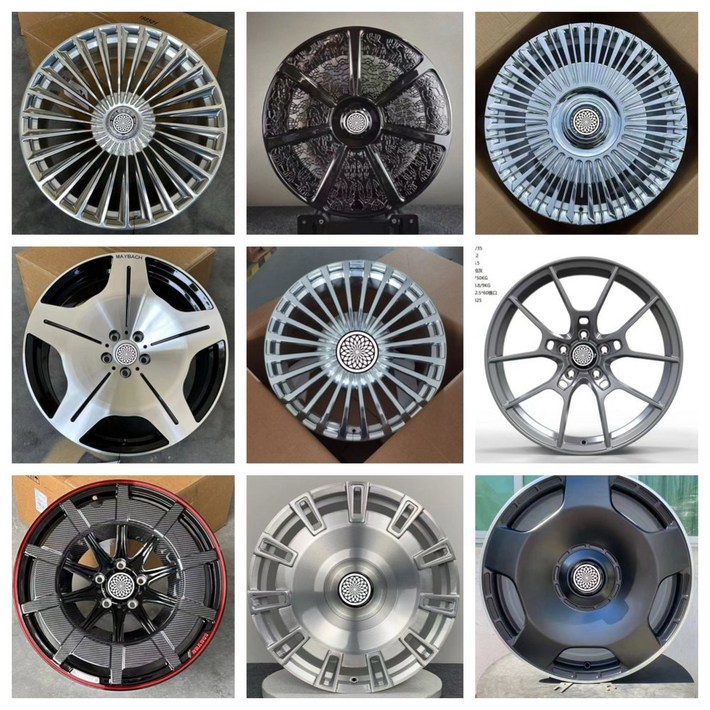 단조 휠 18 19 20인치 5x112 T6061 알 자동차 림 마이바흐 호환 S320L S500 S00 W221 W222용