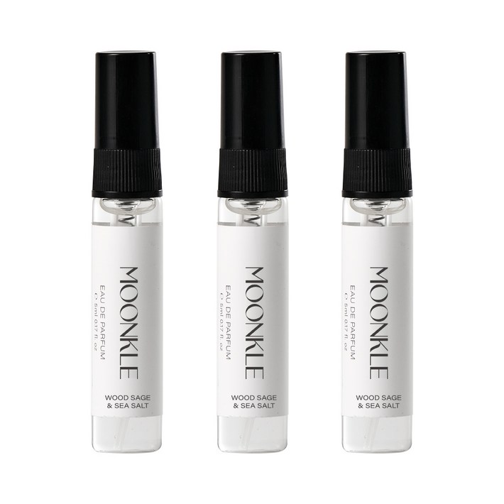 뭉클 우드 세이지 앤 씨솔트 니치향수 미니어처, 3개, 5ml
