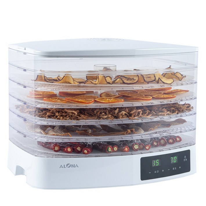 아로나 식품건조기 과일 야채 고추 국산 가정용식품건조기 3단,5단,7단, ALD500TW5단화이트