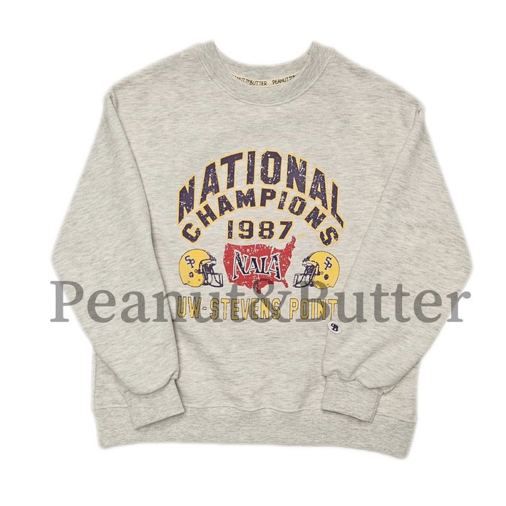 피넛앤버터 남녀공용 주니어 1987 맨투맨