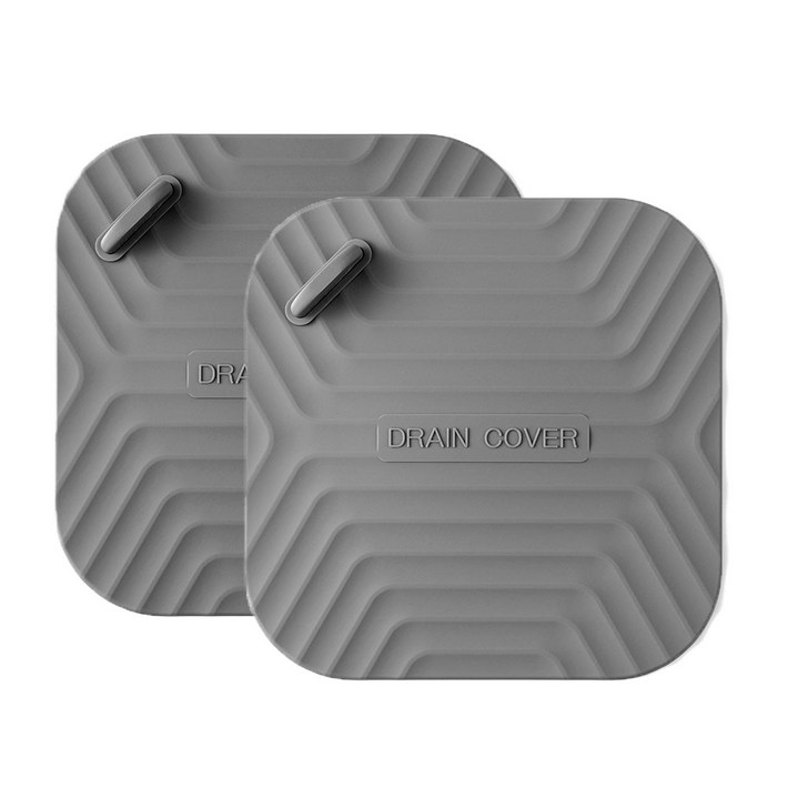 아거샵 11 화장실 하수구 덮개 욕실하수구덮개 고무판 냄새차단 그레이, 1세트