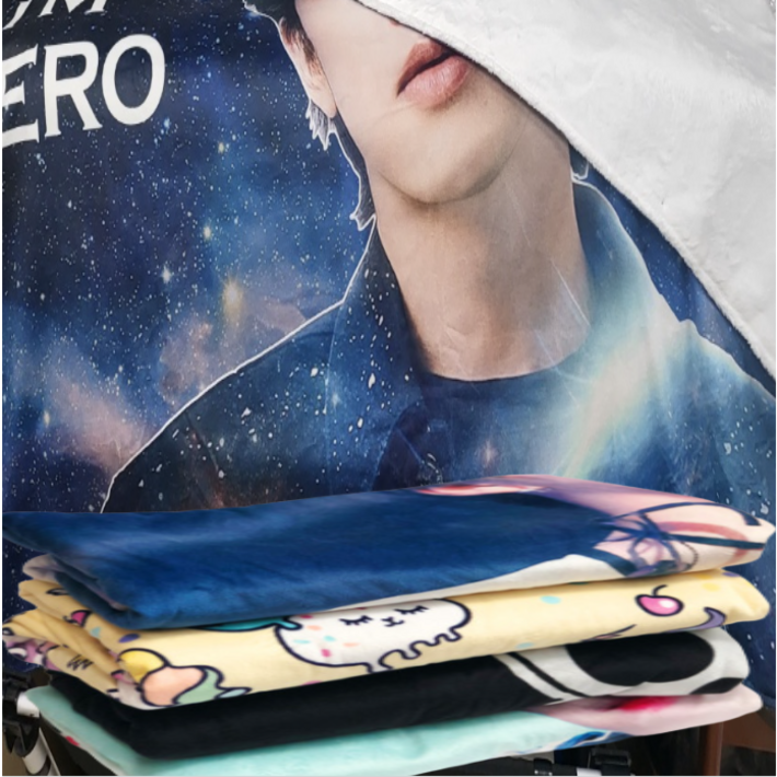 포토담요 극세사 두겹 무릎담요 소량제작 중형대형1장부터