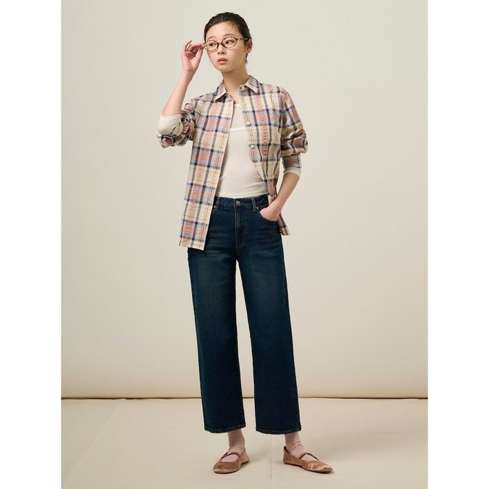 백화점 정품 25SS Essential 스트레이트 데님 팬츠 블루 BF5121E03P