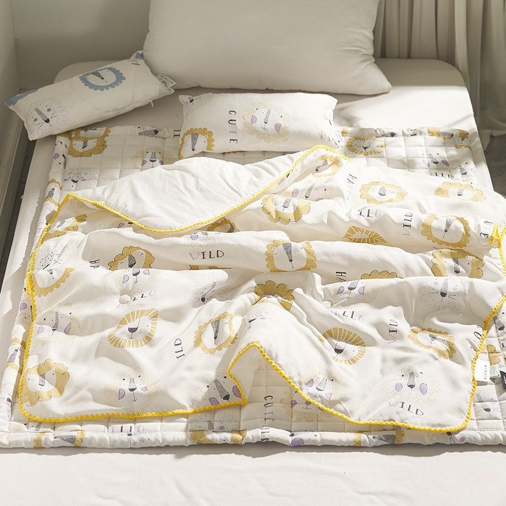 라이언 인견아사면 여름 이불 SS사이즈, 유아 낮잠이불