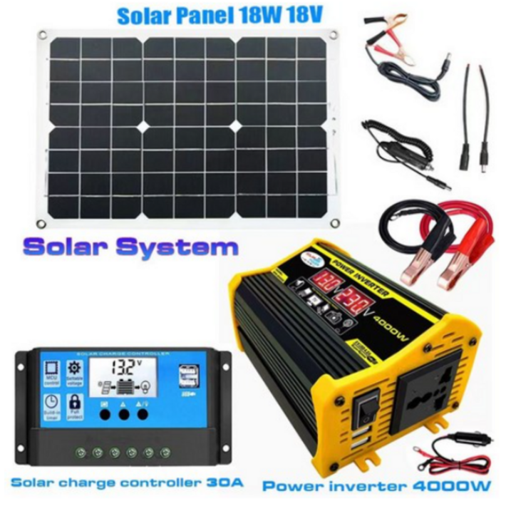 태양광패널 220v 캠핑 가정용발전 인버터 모듈 풀세트 태양광패널 220v 캠핑 가정용발전 인버터 모듈 풀세트