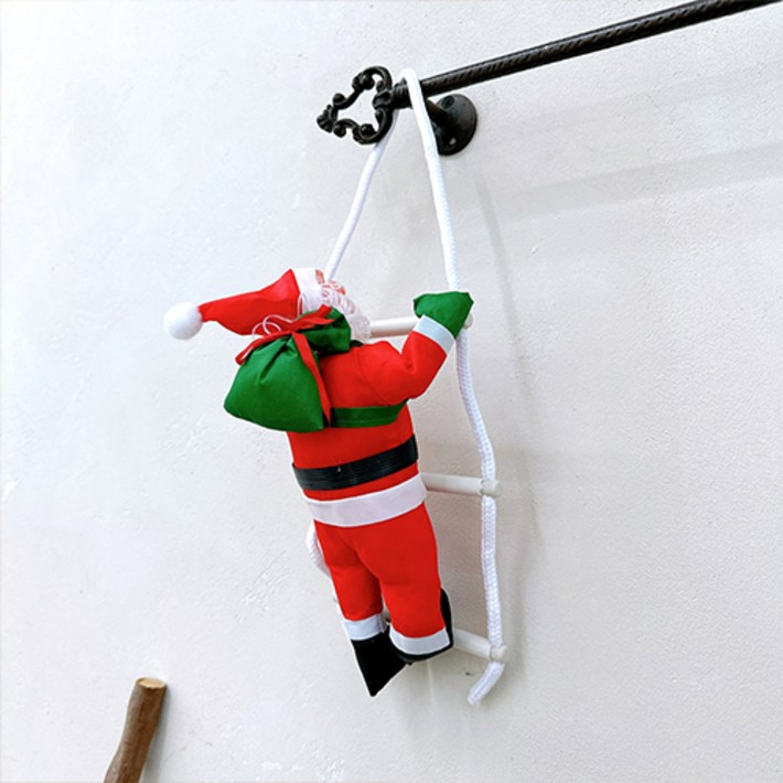 왓위셀 사다리 타는 산타할아버지 크리스마스 장식, 1개