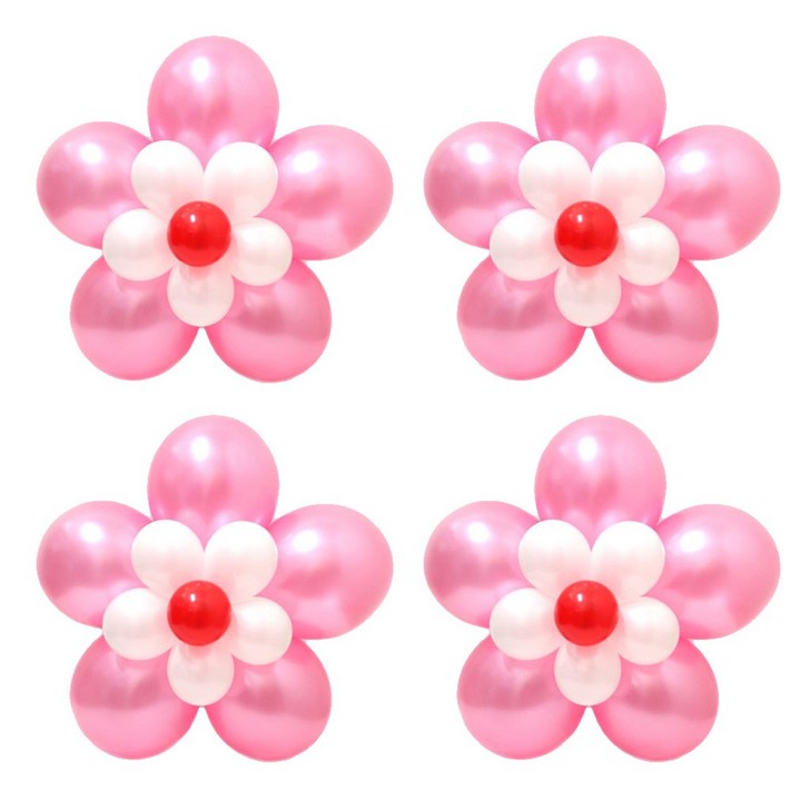 파티쇼 3단꽃펄풍선만들기