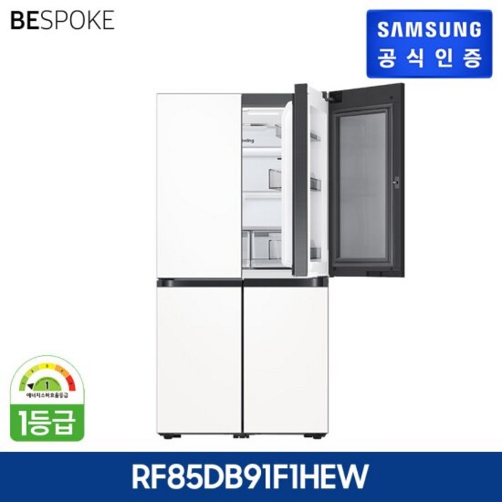 삼성 2024 비스포크 냉장고 5도어 RF85DB91F1HEW 에센셜화이트