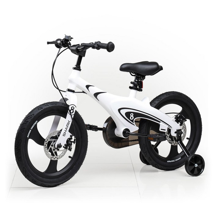 에어윙 샤크 아동용 16형 네발 보조 바퀴 디스크 자전거