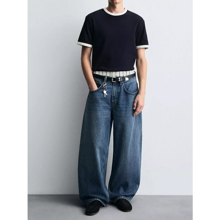 5H101723  자라남자청바지 배기 데님팬츠   3991370