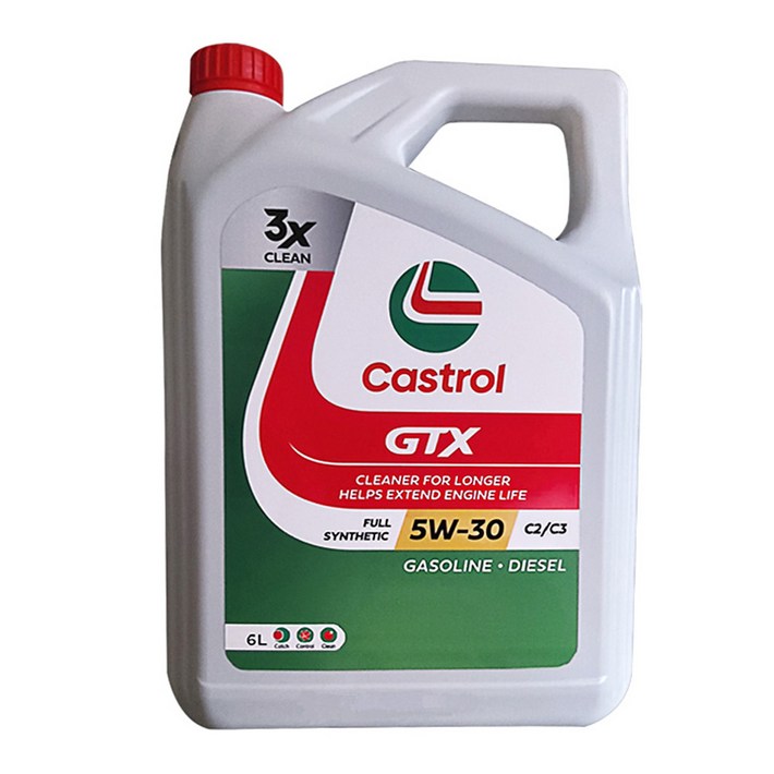 CASTROL 캐스트롤 GTX 5W30 SN,C3 6L 겸용 엔진오일
