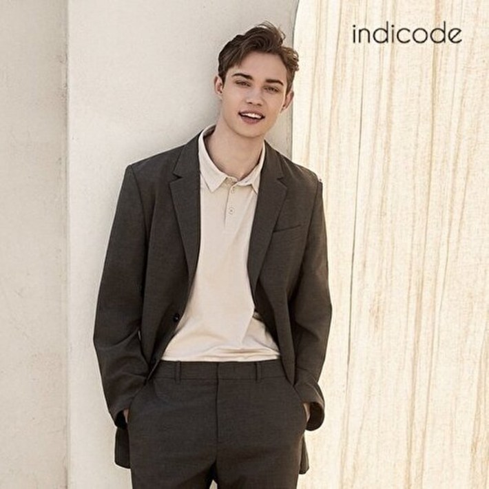 인디코드 남성 퍼펙트핏 썸머 에어 수트 2종 카키그레이