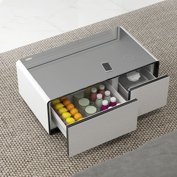 르첼 거실 테이블 냉장고 술냉장고 음료수 이중 온도 냉동 보관 사무실 가정용, 90L 블랙 듀얼 온도 냉동 248, 기본 색상