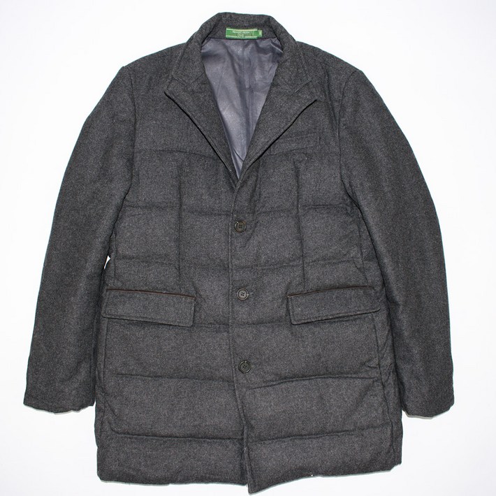 헨리코튼 차콜그레이 모직혼방 다운패딩자켓 100 남성 MJP2178 빈티지테크