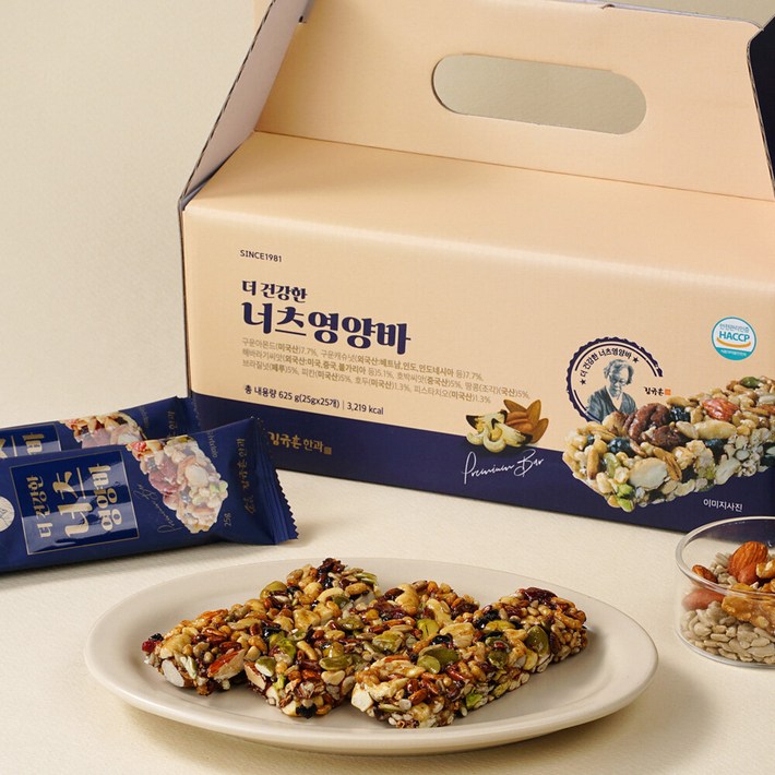 김규흔 한과 더 건강한 너츠 영양바 25개입