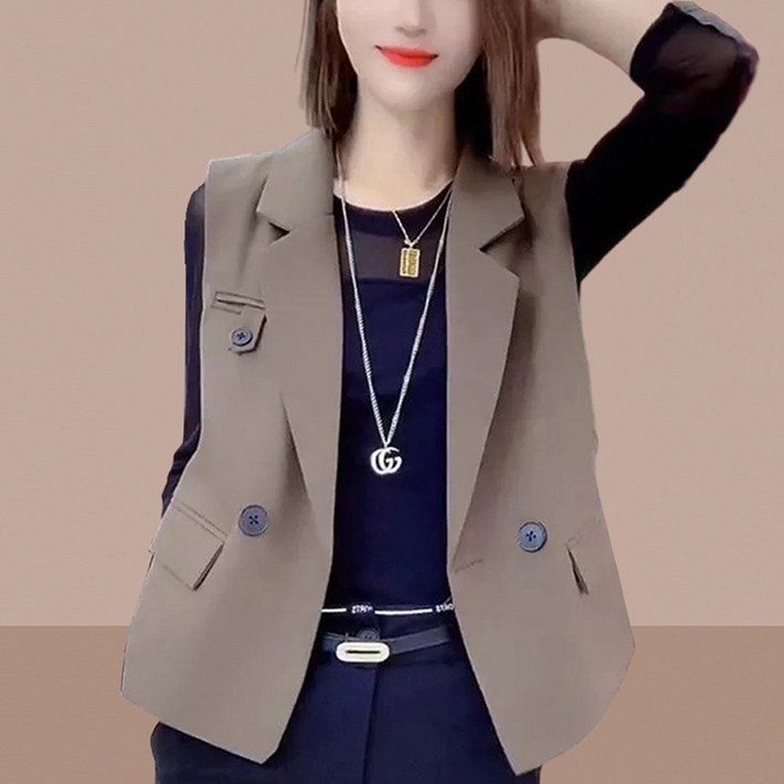 해피유통 여성 디자인 정장 베스트 조끼 jhz