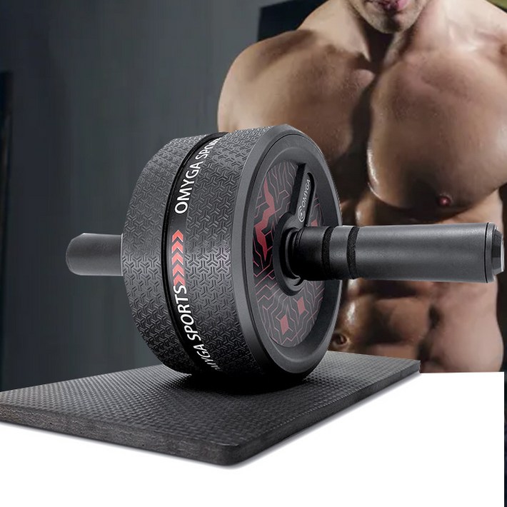 OMYGA 프리미엄 무소음 ab슬라이드 롤아웃 복근운동기구