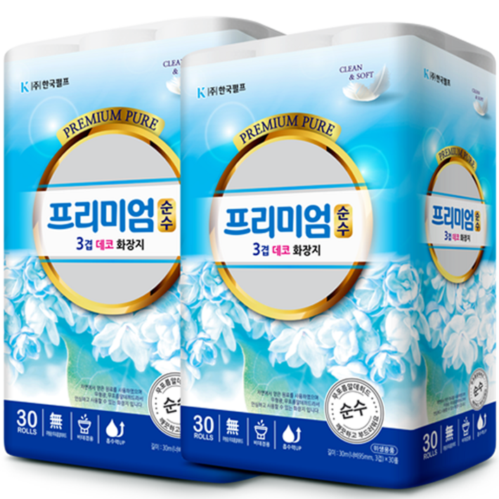 프리미엄순수 3겹데코화장지 30M