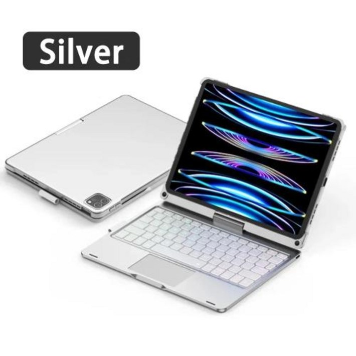 아이패드 호환 키보드 케이스 360도 회전 블루투스 무선 백라이트 360 매직 iPad Air11 13 M2 Pro 11 12.9 10.5 10.2 789th10th 커버 Air
