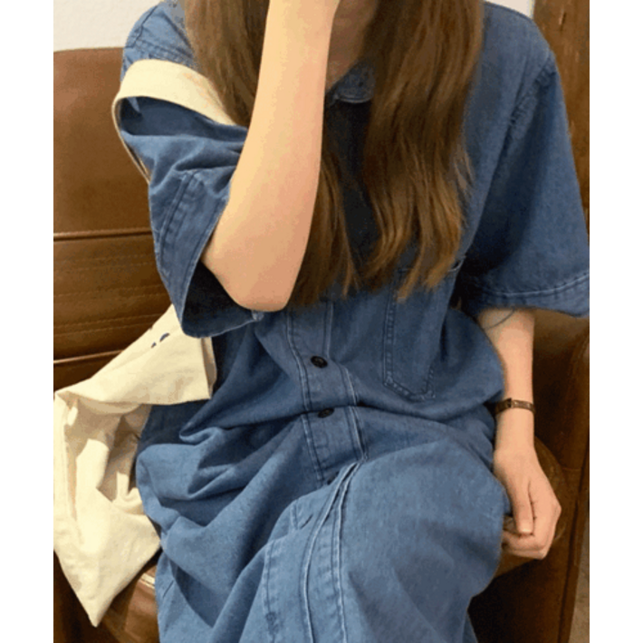당일출고 데님셔츠원피스 2타입