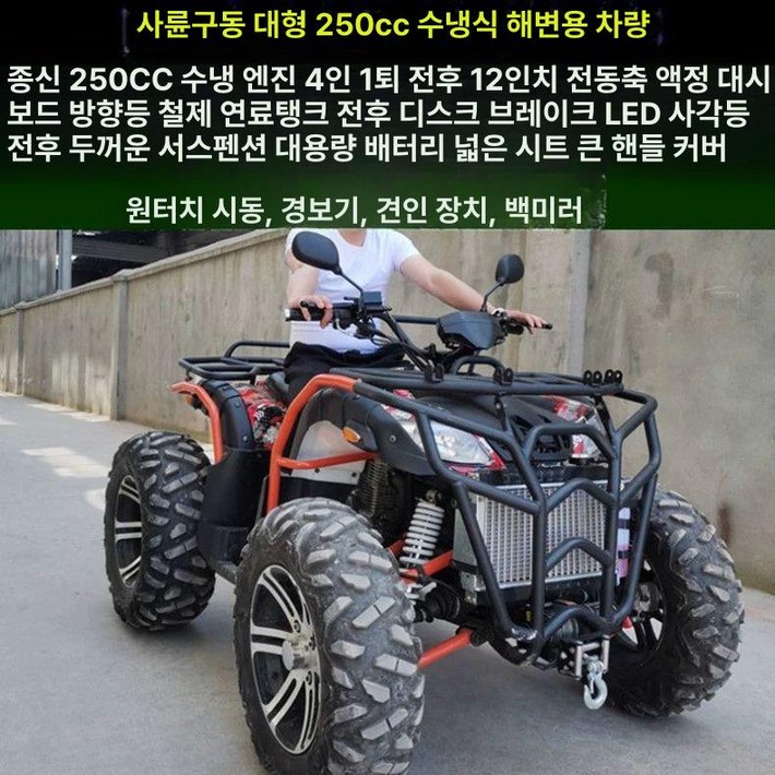 사륜 오토바이 사발이 팜트럭, 4륜 구동 250 수냉식 대형 불, 기본 모델명품번