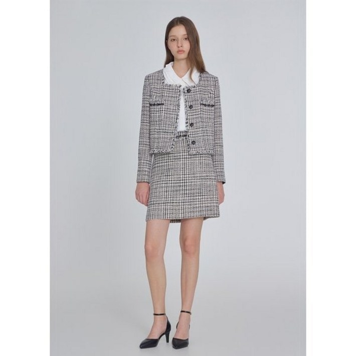 잇미샤 여성 트위드 자켓 프린지 재킷스커트 셋업 ITP9WJK540SK540 정장
