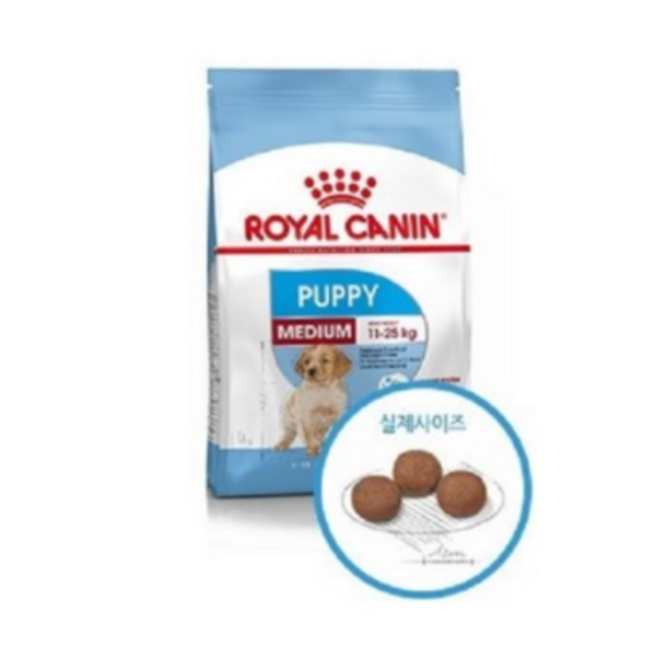 로얄캐닌 미디움 퍼피 4kg, 4kg, 2개