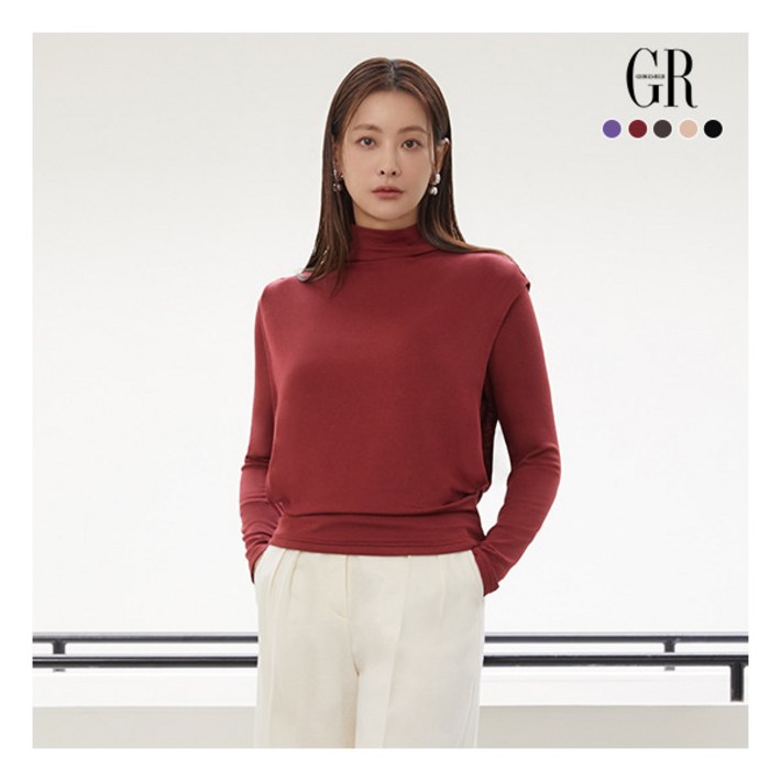 조르쥬 레쉬 ○24FW 기모 레이어드 티블라우스 5종