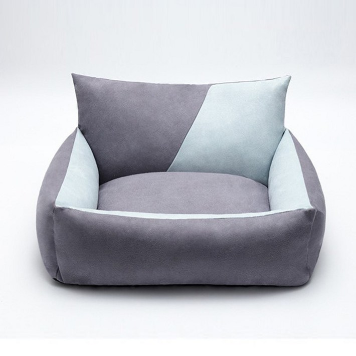 투톤 극세사 부드러운 강아지 방석 쿠션 고양이 방석 커버분리형 애견 침대