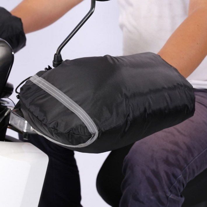 남녀공용 이륜차 겨울 방한 방수 손잡이 털커버장갑 zag302qz