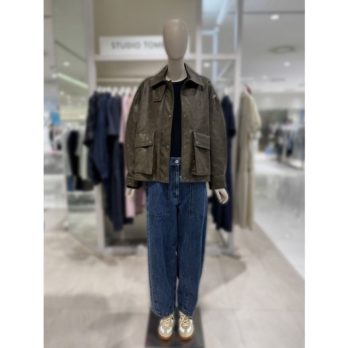 스튜디오 톰보이 신세틱레더 집업 자켓 9175361971 328553