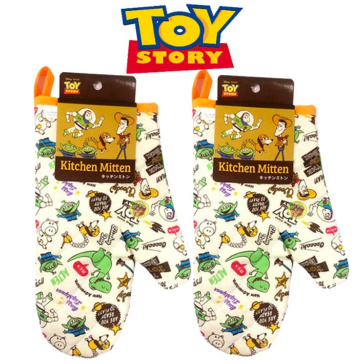 일본정품디즈니 토이스토리 주방장갑 오븐장갑 키친글러브 캐릭터 귀여운