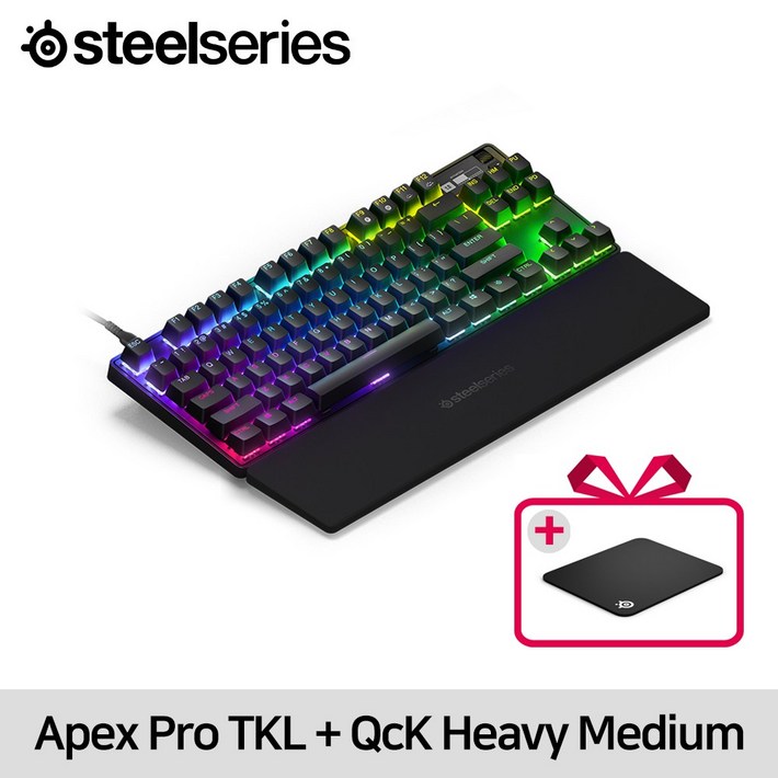 스틸시리즈 Apex Pro TKL  64856  QcK Heavy Medium 63836 한정특가  공식 판매점