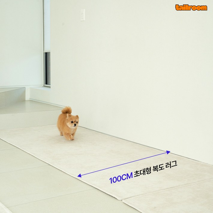 테일룸 러그 미끄럼방지 방수 슬개골탈구방지 강아지 고양이