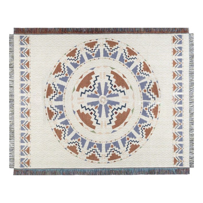 타닥 에스닉 블랭킷 캠핑 러그 소파 블랭킷 담요, 1개, 드림 위브